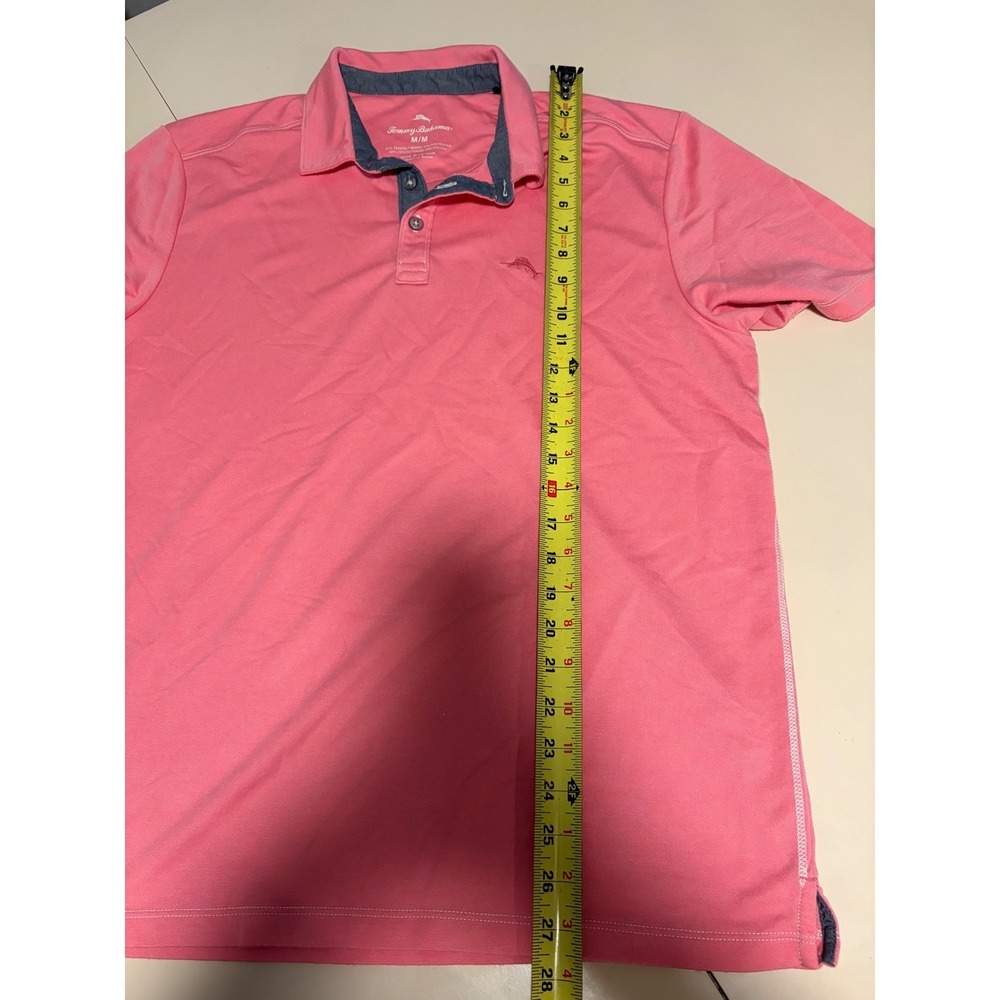 Tommy Bahama Mens Pink Tencel Modal Blend Polo Shirt Short Sleeve Size M - Picture 7 of 8